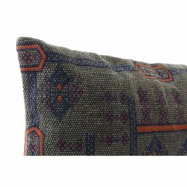 Cojin Arabe DKD Home Decor Azul Naranja 10 x 35 x 50 cm (2 Unidades)