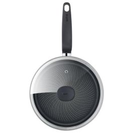 TEFAL E3093204 Sartén PRIMARIA de acero inoxidable con revestimiento antiadherente 24 cm + tapa, compatible con inducción