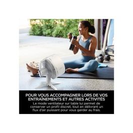 Shark FA220EU Ventilador FlexBreeze Piso/Mesa Blanco 5 velocidades 1600 m³/h 180° 36W