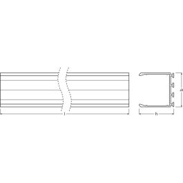 [LVE-4058075278165] Ledvance Perfíl Ancho Tiras LED -PW03/U/26X26/14/1 1M