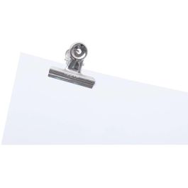 MAUL 2175096 Pinzas sujetapapeles MAULstandard de metal plateado, 52mm de ancho, 10 unidades