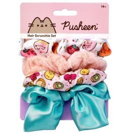 The Carat Shop Set 4 coleteros para pelo Pusheen de poliéster temático frutal y satén