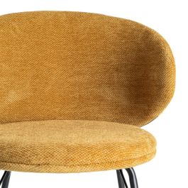 Silla Mostaza Tejido-Metal Salón 57 X 53 X 75 cm