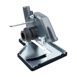 Wolfcraft Soporte guía de aspiración de polvo y guía para amoladora angular ø115-125mm, trabajo sin polvo, conexión aspiradora ø32-36mm