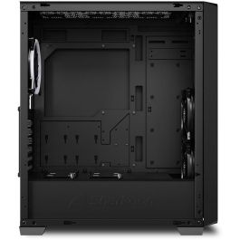 Sharkoon VS8 RGB Midi Tower ATX Negra, Cristal Templado, 3 Ventiladores 120mm RGB, USB 3.0 y USB-C, compatible con radiadores y componentes grandes