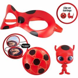 Bandai BAN3701405824044 Disfraz Ladybug Miraculous - Set de Transformación con Máscara de Espejo, Yoyo y Pendientes Kwami Tikki