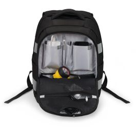DICOTA Mochila BACKPACK REFLECTIVE 25 para Portátil 15.6" Negra Impermeable con Elementos Reflectantes para Ciudad