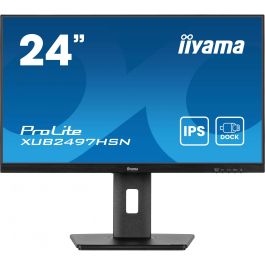 Iiyama XUB2497HSN-B2 Pantalla de 24'' IPS Full HD con USB-C Dock, RJ45, Ajuste de Altura y Pivote