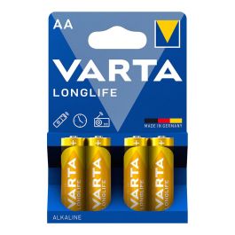 Varta Pila Alcalina LR06 AA Longlife Blister 4 Unidades 1.5V Ø14,5 x 50,5 mm Precio: 1.99788666. SKU: S7908824