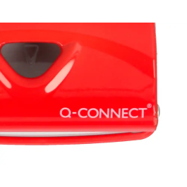 Q-connect KF14216 Taladrador Rojo, Capacidad 10 Hojas, Abertura 1 mm