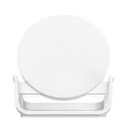 Belkin WIB001VFWH Cargador Inalámbrico 10W Blanco con Soporte Carga Rápida Compatible iPhone Samsung