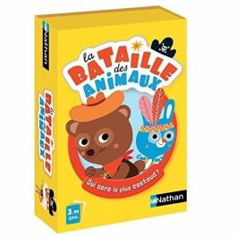 Nathan La batalla de los animales Juego de cartas, Juego de batalla de animales divertidos para 2-4 jugadores. ¡Voltea tus cartas y enfrenta a tu oponente! Precio: 23.94999948. SKU: B1BCM6W8JL
