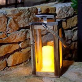 Lumisky LUM3760093542166 Linterna Solar OAKY, con Efecto Vela y Luz LED Blanco Cálido