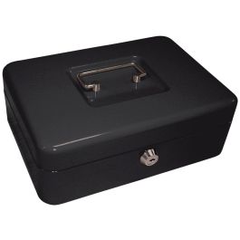 Caja Caudales Q-Connect 10-' 250x180x90 mm Negra Con Portamonedas