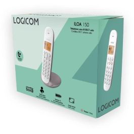 Logicom LOG3483071500100 Teléfono fijo inalámbrico DECT ILOA 150 SOLO Taupe sin contestador automático