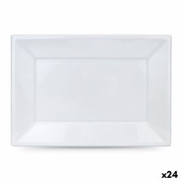 Set de Platos Algon Plástico Rectangular 33 x 23 cm 3 Piezas (24 Unidades)