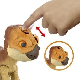 Mattel Figura Dinosaurio Jurassic World Aquilops con Sonidos - Incluye 3 Pilas LR44, Edad 4+ años