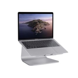 Rain Design mStand Soporte Elevador Ergonómico de Aluminio Space Gray para Portátil, Mejora Postura, Disipador de Calor compatible MacBook y PC
