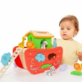 Molto Arca de Noé de madera con 17 piezas, ideal para niños a partir de 3 años Molto Arca de Noé de madera con 17 piezas, ideal para niños a partir de 3 años