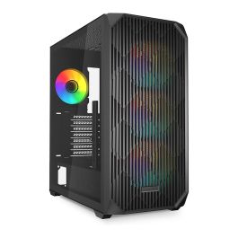 Sharkoon AK3 RGB ATX Midi Tower PC Negro con Panel de Vidrio Templado y Iluminación RGB para Placas ATX, micro ATX, Mini-ITX Precio: 111.4999996. SKU: B14FCQSEAA