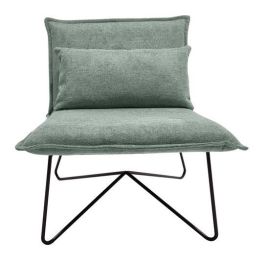 Sillón Home ESPRIT Negro Verde Metal 66 x 78 x 75 cm