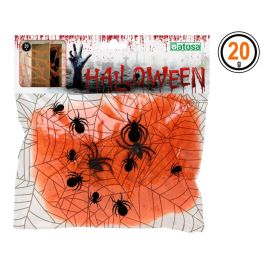 Telaraña Naranja con 2 Arañas Negras 20 gr para Decoración Halloween Precio: 0.58999963. SKU: S1129758
