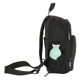 Safta Mini Mochila 1 Hombrera para Tablet 11'' con USB Business Black 18x34x12 cm