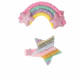 Inca Accesorios para el Cabello Niñas Bebés (0-3 Meses), Set 2 Pinzas Cocodrilo Arcoiris y Estrella Colores Vibrantes, Originales y Alegres Precio: 3.58999982. SKU: B19D3CFXW7