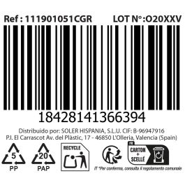 La Mediterranea Set 2 Tazas Café con Leche 21 cl Diamond Naira (36 Cajas)