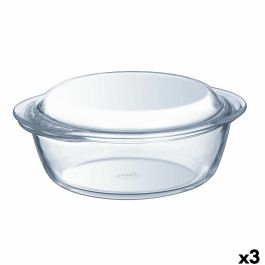 Cacerola Con Tapa Pyrex Essentials Transparente 3,2 L (3 Unidades)