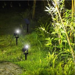 Focos solares dobles 2 en 1 para pegar o fijar - LUMISKY - ROUNDY - H27 cm - LED blanco frío Focos solares dobles 2 en 1 para pegar o fijar - LUMISKY - ROUNDY - H27 cm - LED blanco frío