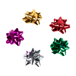 Liderpapel Lazos Fantasía Medianos Metalizados Colores Surtidos para Regalos
