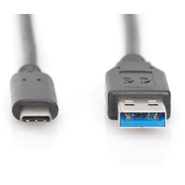 DIGITUS Cable USB 3.0 Tipo C a USB A Macho/Macho 1m Negro