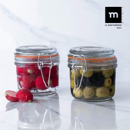 Tarro Hermético de Vidrio con Cierre Clip 180 ml - La Mediterranea (36 Unidades) Tarro Hermético de Vidrio con Cierre Clip 180 ml - La Mediterranea (36 Unidades)