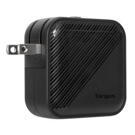 Targus APA803GL Cargador Universal 65W con Carga Rápida Power Delivery, 1x USB-A y 1x USB-C, Adaptador de Pared Negro