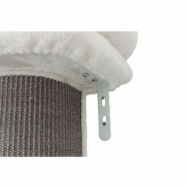 Trixie Poste Rascador de Pared para Gatos Acadia 160 cm, con Sisal y Cama Blanda de Felpa Lavable, Gris