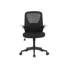 Q-connect Silla de Oficina Terni Malla Ajustable Reposabrazos Negro Cuerpo Negro - Altura Max 1050 mm, Ancho 500 mm, Profundidad 480 mm