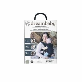 Portabebés regulable 3-1 - DREAMBABY - JOURNEY - Cómodo y versátil - Desde recién nacido hasta niño hasta 15 kg - Negro