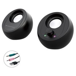 CONCEPTRONIC ALTAVOCES 2.0 BJORN01B 10W COLOR NEGRO JACK 3.5" Y BLUETOOTH ALIMENTACION USB