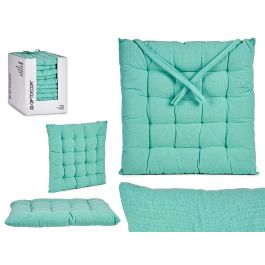 Cojín Silla Liso Turquesa Giftdecor 40x5.5x40 cm - Algodón y Poliéster (12 Unidades) Precio: 46.49999992. SKU: S3607506