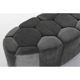 DKD Home Decor Descalzadora Scandi Gris Poliéster MDF 53 x 46.5 x 125 cm