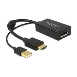 DELOCK Adaptador HDMI-A Macho a Displayport 1.2 Hembra Negro 0.245m Precio: 63.50000019. SKU: B1JBFRXY8P