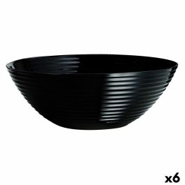 Ensaladera Luminarc Harena Negro Vidrio (Ø 27 cm) (6 Unidades) Precio: 36.79000039. SKU: S2709000