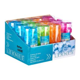 Leknes Set de 18 Cubitos de Hielo Surtidos en Colores - 6x16x6 cm (48 Unidades)