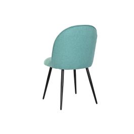 DKD Home Decor Silla Scandi Hecha a Mano de Poliéster y Metal, Desmontable, Alto 84 cm, Ancho 50 cm, Largo 52 cm, Altura asiento 50 cm