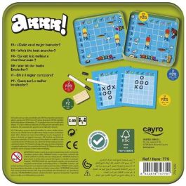 Juego barcos arrr de madera en caja de metal. 8 piezas. 2 jugadores. 19x19x3,5cm Juego barcos arrr de madera en caja de metal. 8 piezas. 2 jugadores. 19x19x3,5cm