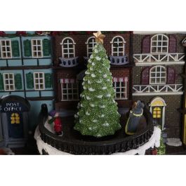 DKD Home Decor Ciudad Navidad Tradicional de Resina con Luz LED, Movimiento Musical y Baterías Incluidas, Multicolor 40x26x32.5 cm DKD Home Decor Ciudad Navidad Tradicional de Resina con Luz LED, Movimiento Musical y Baterías Incluidas, Multicolor 40x26x32.5 cm