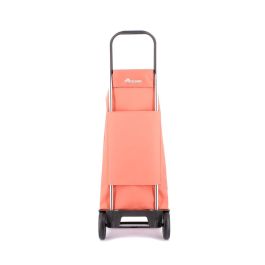 Rolser Carro de la Compra Jet LN Joy Coral Aluminio 2 Ruedas 40L Base Plegable Asa Ergonómica