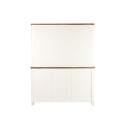 Vitrina Home ESPRIT Crema Marrón oscuro Madera de mango Madera MDF 150 X 45 X 190 CM