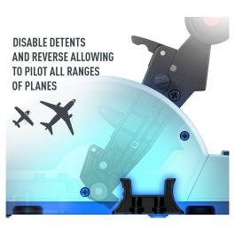 Thrustmaster 2960840 TCA Quadrant Airbus Edition Simulador de Vuelo PC Negro Azul